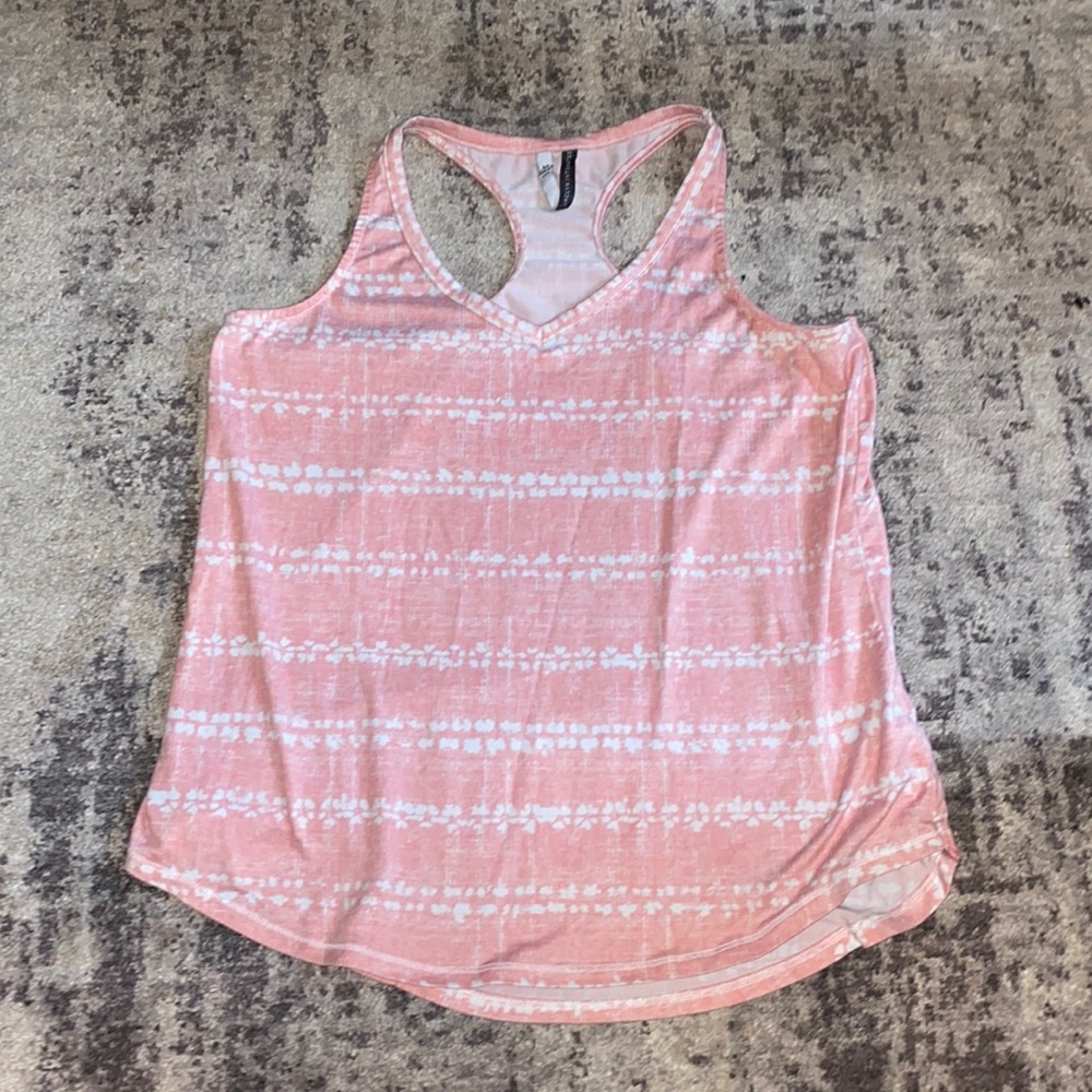 Pink Pajama shirt with white spot lines